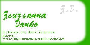 zsuzsanna danko business card